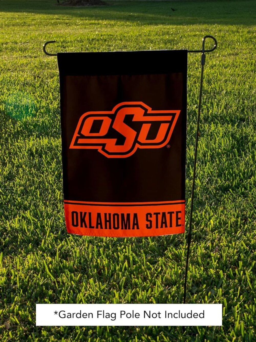 Oklahoma State University OSU Cowboys Black Orange NCAA Garden Yard Flag NEW